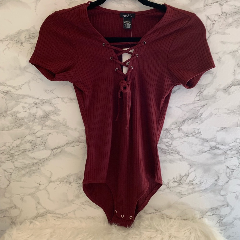 RUE21–BURGUNDY BODYSUIT (SOLD)
